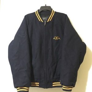 Ralph Lauren Polo Thick Navy Varsity Jacket